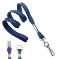 3/8" Blank Non-Breakaway Flat Braided Polyester Lanyards